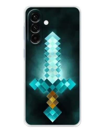 Чехол для Samsung Galaxy A26 5G с картинкой «Алмазный меч неон»