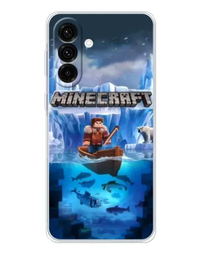 Чехол для Samsung Galaxy A26 5G с картинкой «Minecraft ледяной мир»