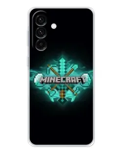 Чехол для Samsung Galaxy A26 5G с картинкой «Minecraft Diamond лого» Чехол для Samsung Galaxy A26 5G с картинкой «Minecraft Diamond лого»