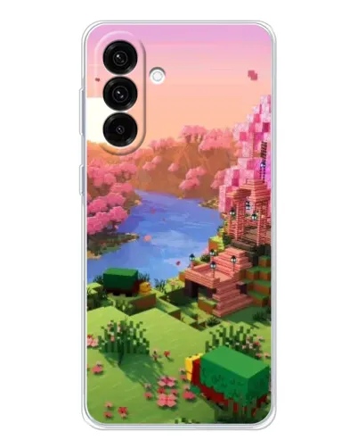 Чехол для Samsung Galaxy A26 5G с картинкой «Розовое дерево Minecraft»