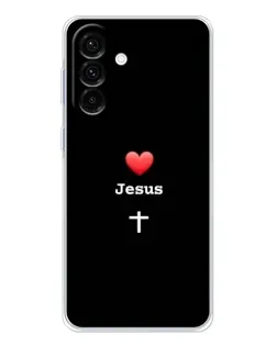 Чехол для Samsung Galaxy A26 5G с картинкой «Сердце - Jesus» Чехол для Samsung Galaxy A26 5G с картинкой «Сердце - Jesus»