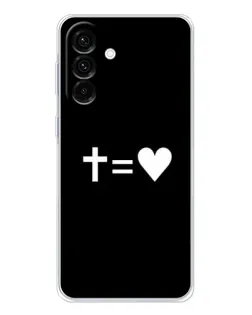 Чехол для Samsung Galaxy A26 5G с картинкой «Крест и Сердце»