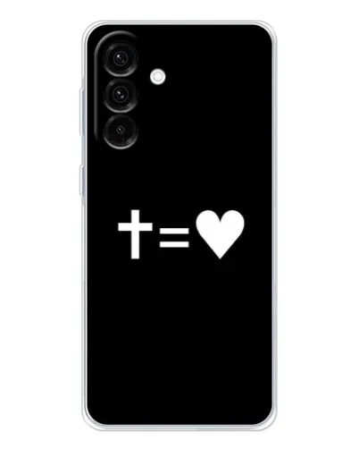 Чехол для Samsung Galaxy A26 5G с картинкой «Крест и Сердце»