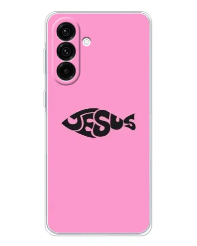Чехол для Samsung Galaxy A26 5G с картинкой «Розовый символ  Jesus»