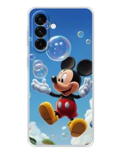 Чехол для Samsung Galaxy A26 5G с картинкой «Mickey и мыльные пузыри»