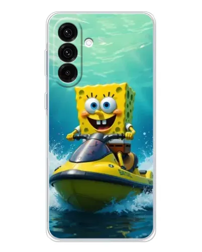 Чохол для Samsung Galaxy A26 5G з картинкою «Спанч Боб на гідроциклі» Чохол для Samsung Galaxy A26 5G з картинкою «Спанч Боб на гідроциклі»
