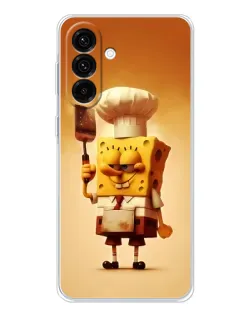 Чохол для Samsung Galaxy A26 5G з картинкою «Губка Боб кухар»