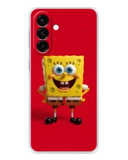 Чохол для Samsung Galaxy A26 5G з картинкою «Спанч Боб на червоному»