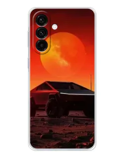 Чохол для Samsung Galaxy A26 5G з картинкою «Cybertruck на Марсі»