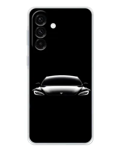 Чохол для Samsung Galaxy A26 5G з картинкою «Фари Tesla Night»