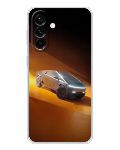 Чохол для Samsung Galaxy A26 5G з картинкою «Cybertruck у пустелі»
