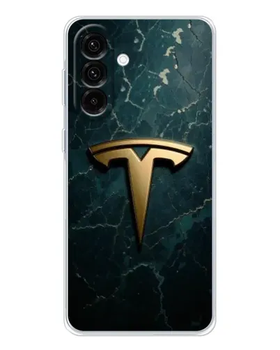 Чохол для Samsung Galaxy A26 5G з картинкою «Мармурова Tesla Gold»