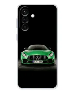 Чохол для Samsung Galaxy A26 5G з картинкою «Mercedes — неоновий лого»