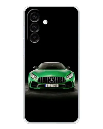 Чохол для Samsung Galaxy A26 5G з картинкою «Mercedes — неоновий лого»