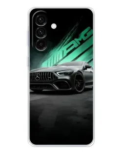 Чохол для Samsung Galaxy A26 5G з картинкою «Темний Mercedes AMG»