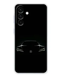 Чехол для Samsung Galaxy A26 5G с картинкой «Mercedes — силуэт авто»