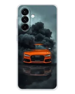 Чохол для Samsung Galaxy A26 5G з картинкою «Audi у хмарах диму»