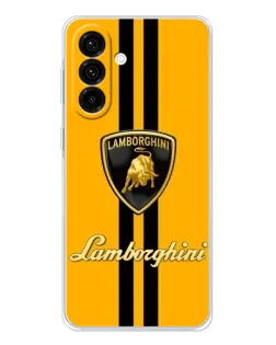Чохол для Samsung Galaxy A26 5G з картинкою «Lamborghini Stripe жовтий»