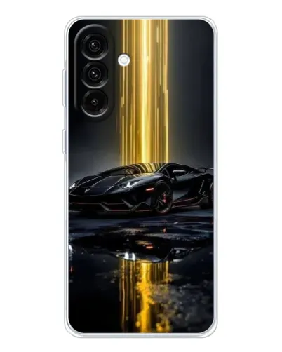 Чохол для Samsung Galaxy A26 5G з картинкою «Нічний Lamborghini драйв»