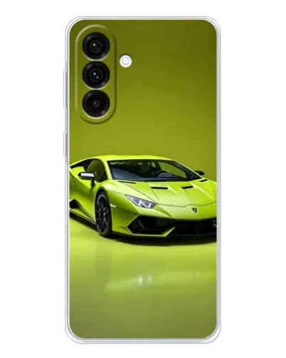 Чохол для Samsung Galaxy A26 5G з картинкою «Салатовий Lamborghini Huracan»