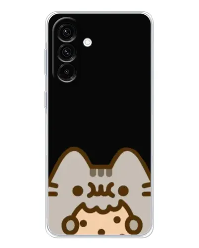 Чехол для Samsung Galaxy A26 5G с картинкой «Пушин на черном»