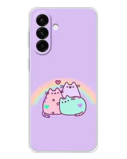 Чехол для Samsung Galaxy A26 5G с картинкой «Радужные Пушины»