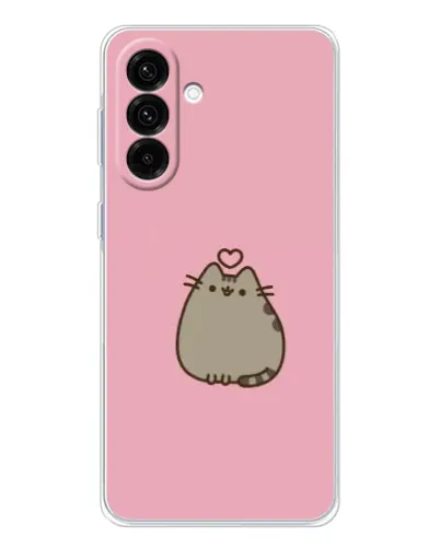 Чехол для Samsung Galaxy A26 5G с картинкой «Pusheen сердце»