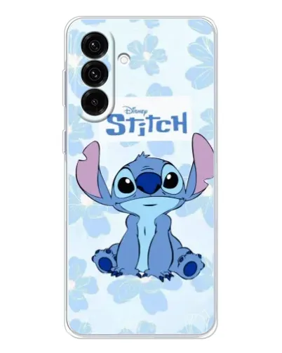 Чохол для Samsung Galaxy A26 5G з картинкою «Stitch серед квітів»