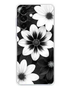 Чехол для Samsung Galaxy A26 5G с картинкой «Монохромные астры»
