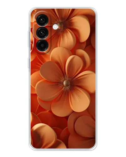 Чехол для Samsung Galaxy A26 5G с картинкой «Оранжевый макро цветок»