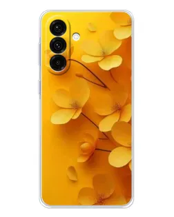 Чехол для Samsung Galaxy A26 5G с картинкой «Золотые лепестки»