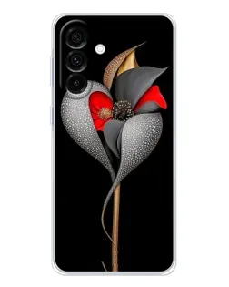 Чехол для Samsung Galaxy A26 5G с картинкой «Серебряный фантазийный цветок» Чехол для Samsung Galaxy A26 5G с картинкой «Серебряный фантазийный цветок»