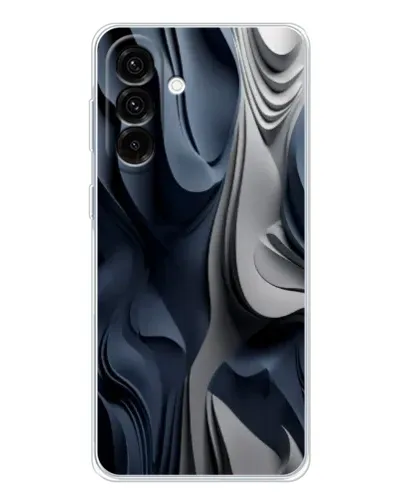 Чехол для Samsung Galaxy A26 5G с картинкой «Объемные синие складки»