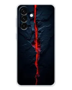 Чехол для Samsung Galaxy A26 5G с картинкой «Kрасная лавовая трещина»