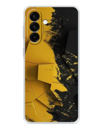 Чехол для Samsung Galaxy A26 5G с картинкой «Золотые осколки геометрии»