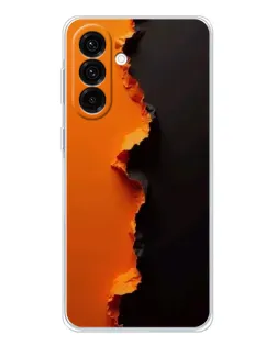 Чехол для Samsung Galaxy A26 5G с картинкой «Оранжевый разлом»