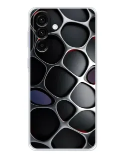 Чехол для Samsung Galaxy A26 5G с картинкой «Объемная темная решетка»