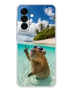 Чехол для Samsung Galaxy A26 5G с картинкой «Капибара на море» Чехол для Samsung Galaxy A26 5G с картинкой «Капибара на море»