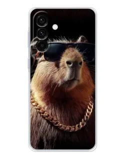 Чехол для Samsung Galaxy A26 5G с картинкой «Капибара золотая цепь» Чехол для Samsung Galaxy A26 5G с картинкой «Капибара золотая цепь»