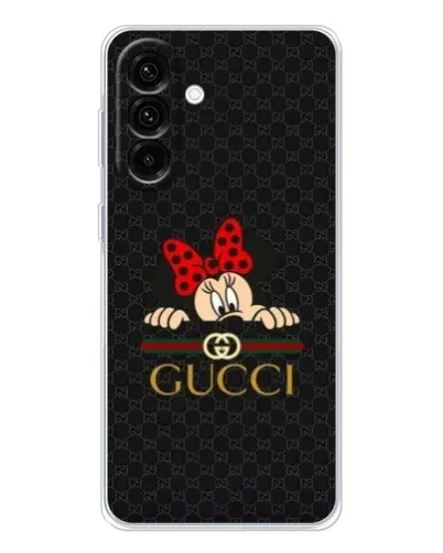 Чехол для Samsung Galaxy A27 с картинкой «Минни Маус Gucci — черный»