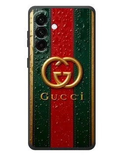 Чохол для Samsung Galaxy A27 з картинкою «Gucci — фірмова смуга та золото»