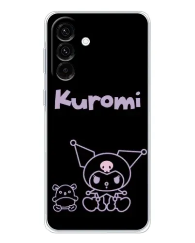 Чехол для Samsung Galaxy A27 с картинкой «Kuromi — черный минимализм»