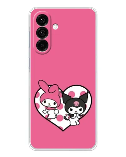 Чехол для Samsung Galaxy A27 с картинкой «Kuromi и My Melody»