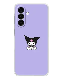 Чехол для Samsung Galaxy A27 с картинкой «Kuromi — фиолетовый минимализм»
