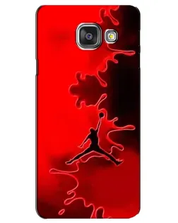 Чехол для Samsung Galaxy A3 2016 (A3100, A310F) с картинкой «Jordan Red Smoke»