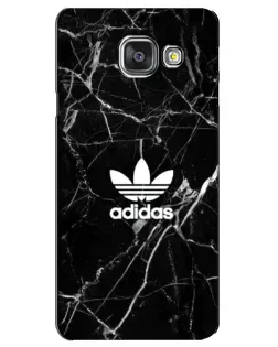 Чехол для Samsung Galaxy A3 2016 (A3100, A310F) с картинкой «Белый мрамор Adidas»