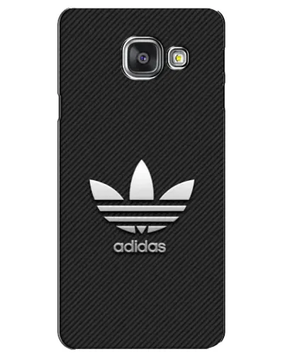 Чехол для Samsung Galaxy A3 2016 (A3100, A310F) с картинкой «Adidas Карбоновая текстура»