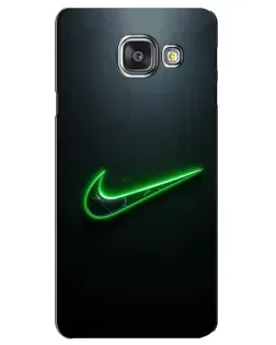 Чехол для Samsung Galaxy A3 2016 (A3100, A310F) с картинкой «Неоновый контур Nike» Чехол для Samsung Galaxy A3 2016 (A3100, A310F) с картинкой «Неоновый контур Nike»