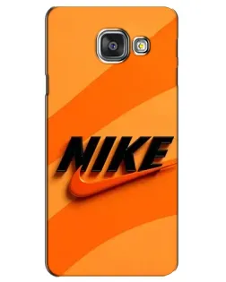 Чехол для Samsung Galaxy A3 2016 (A3100, A310F) с картинкой «Оранжевый драйв Nike» Чехол для Samsung Galaxy A3 2016 (A3100, A310F) с картинкой «Оранжевый драйв Nike»