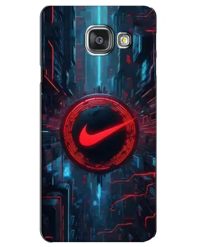 Чехол для Samsung Galaxy A3 2016 (A3100, A310F) с картинкой «Техногенный стиль Nike»